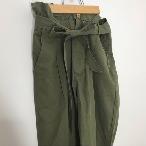 Avec Les Filles Green Cotton Pants - Picture 2 of 13